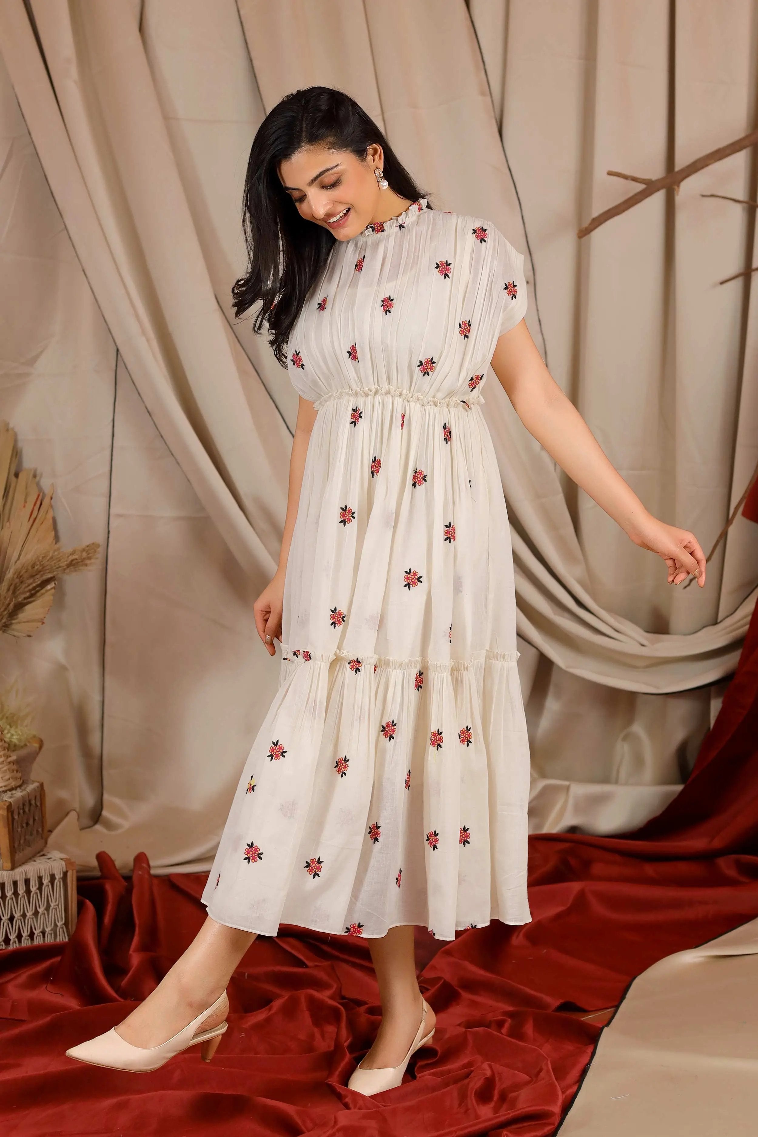 off white Midi Dress - Bullionknot