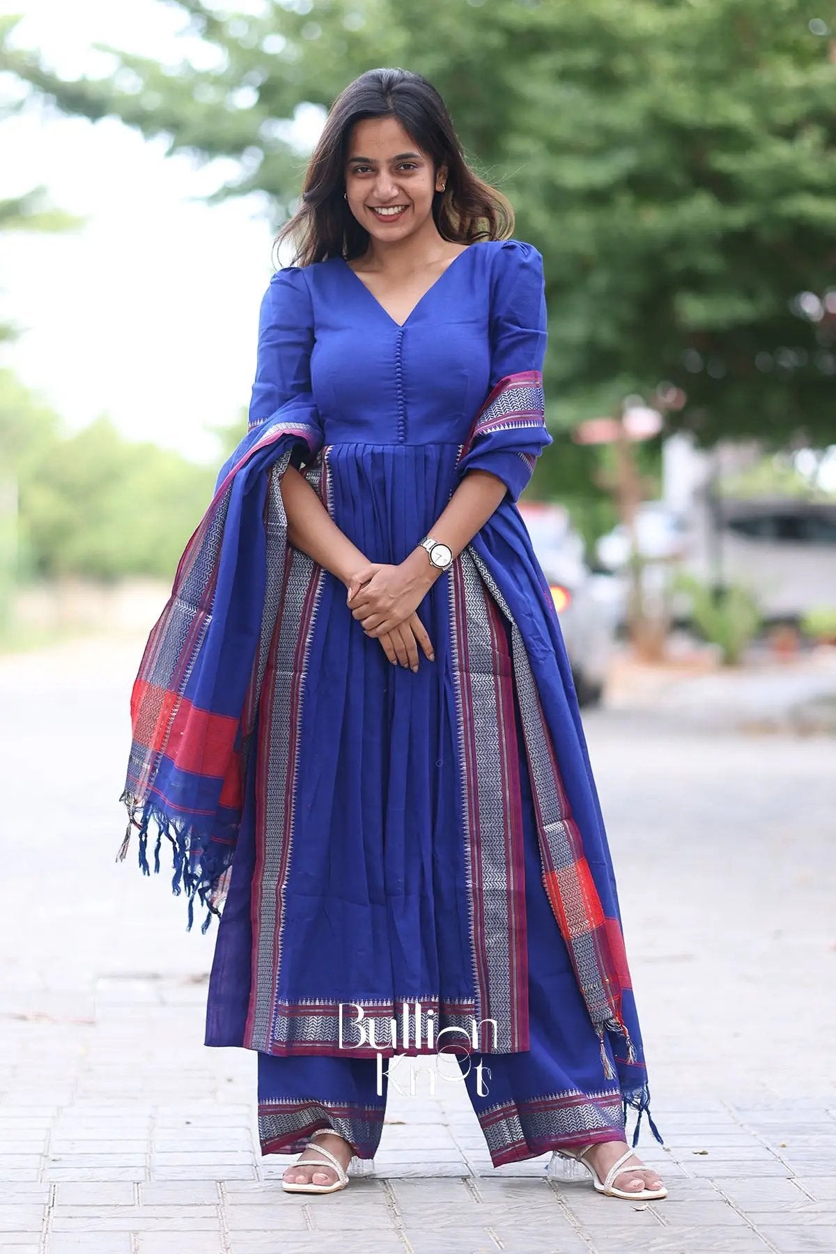 Poorva Kurta Set in Blue