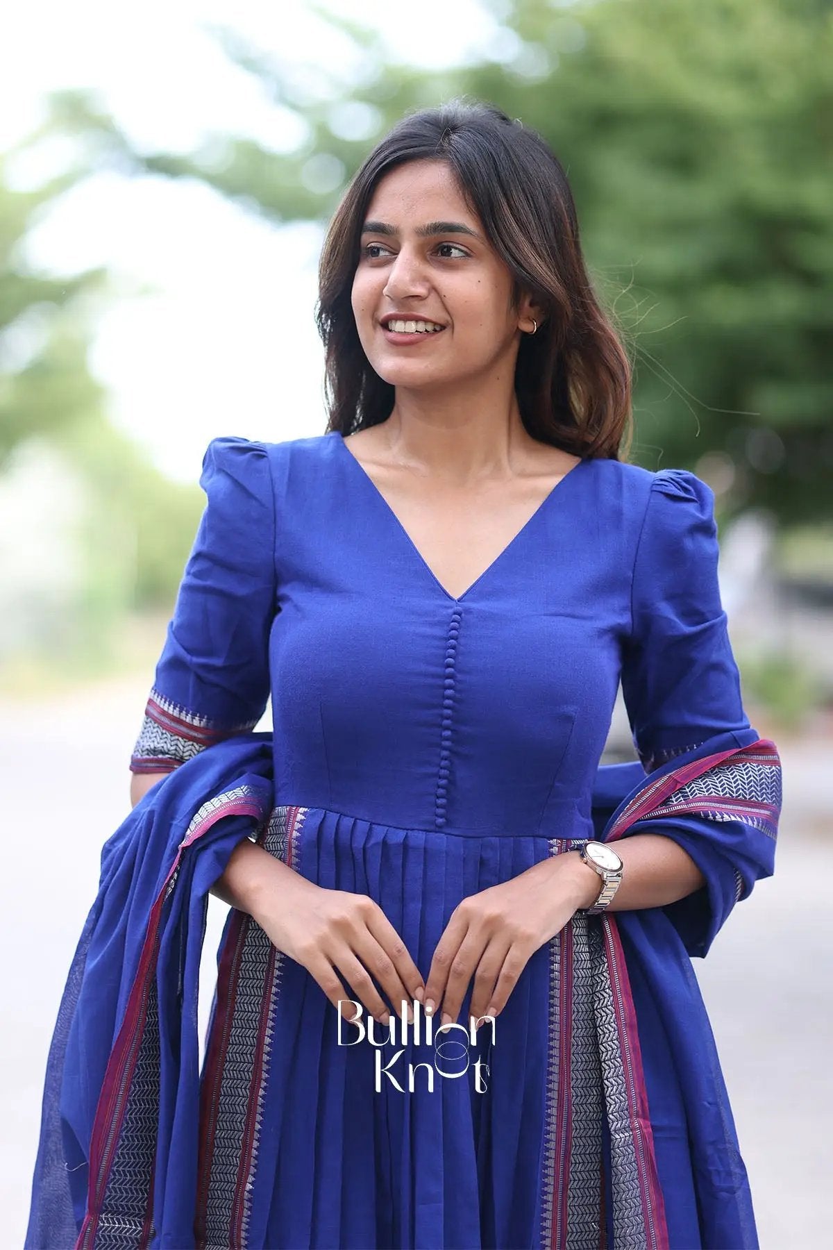 Poorva Kurta Set in Blue