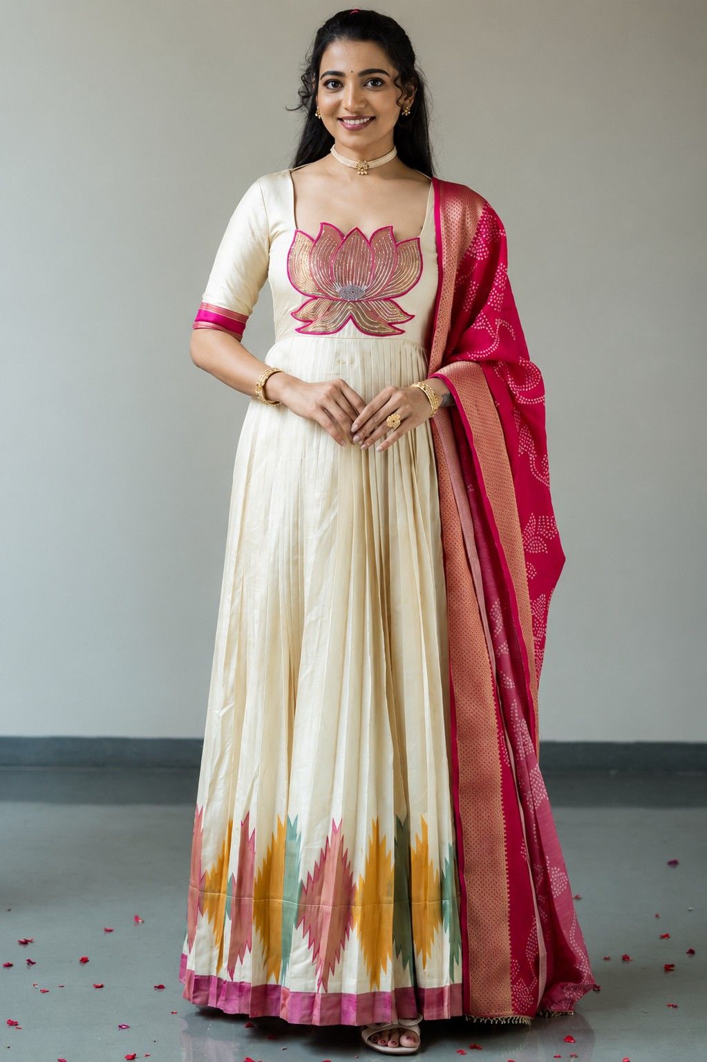 Ilyara Silk Anarkali Suit Set for Elegant Occasions