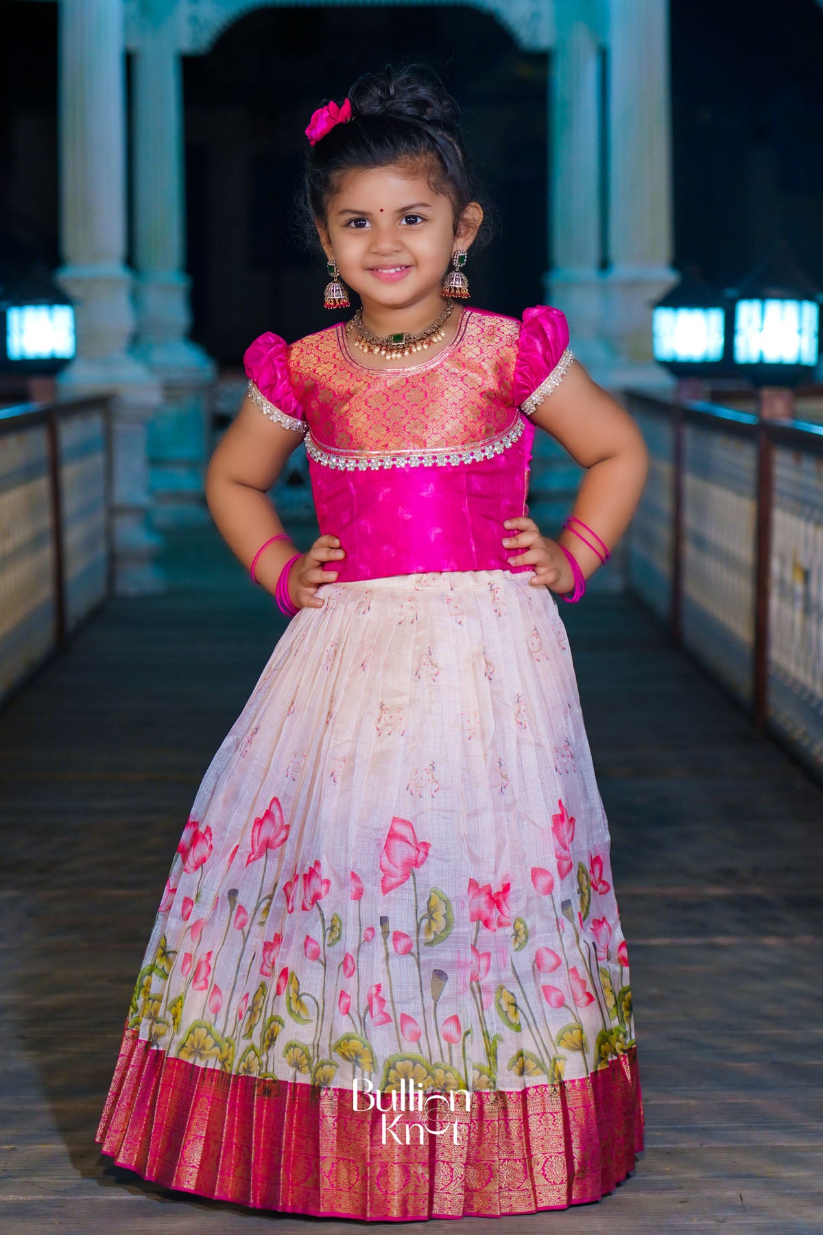 Baby Inaya Lehenga Set in Pink