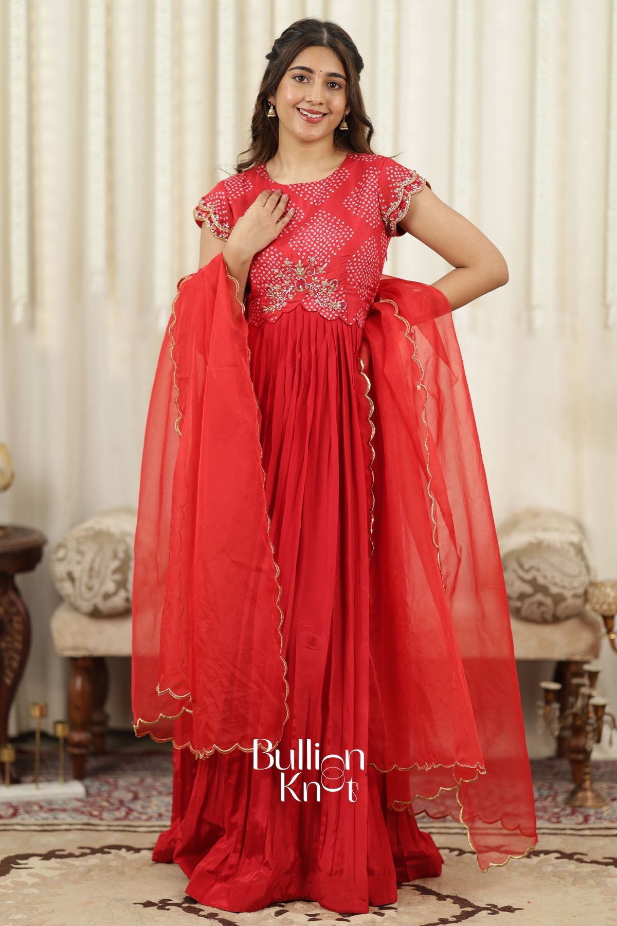 Pallavi Natural Crepe Anarkali Dress for Festive Wear