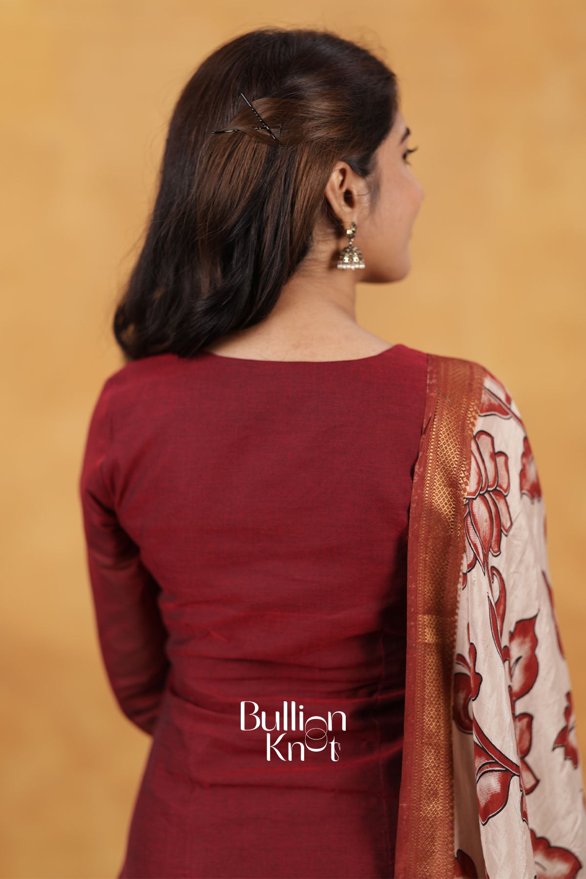 Red Charmi Handloom Kurta Set