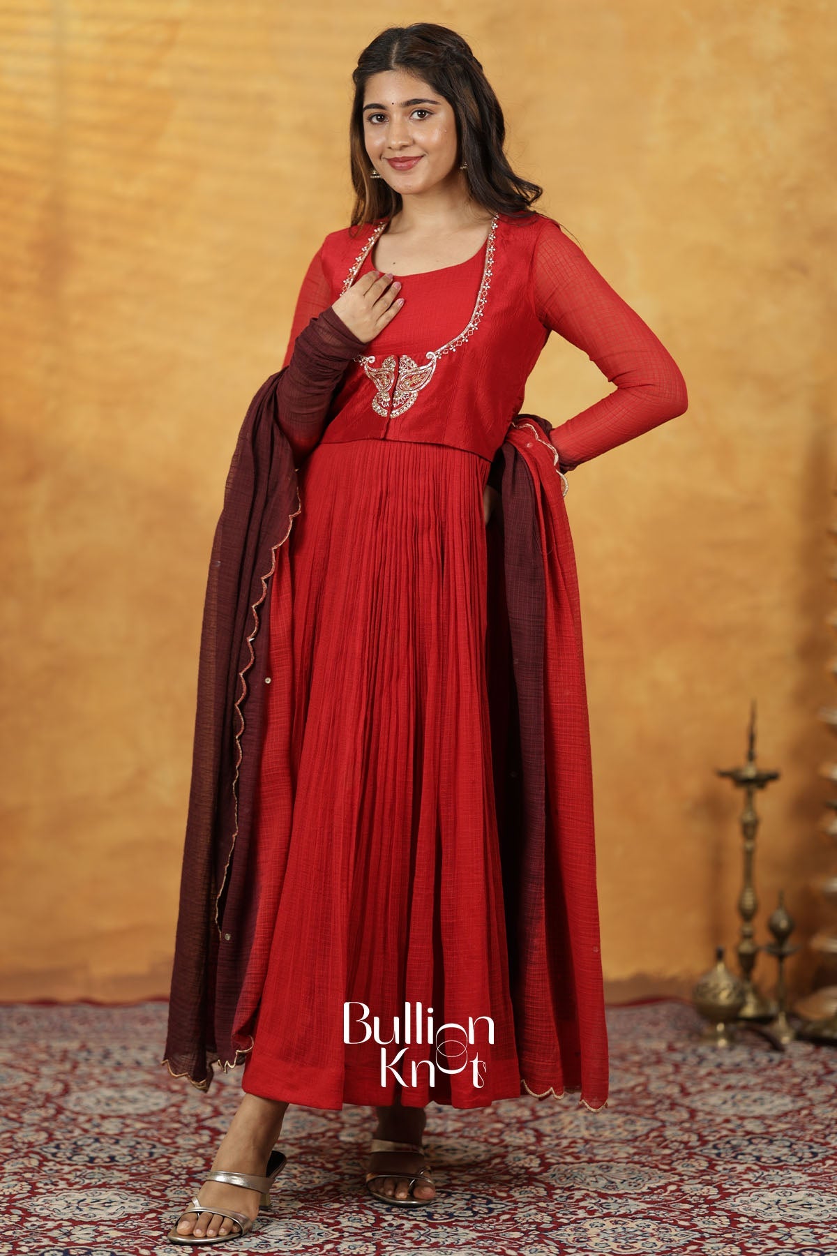 Aalaya Grace Red Dress with Jacket