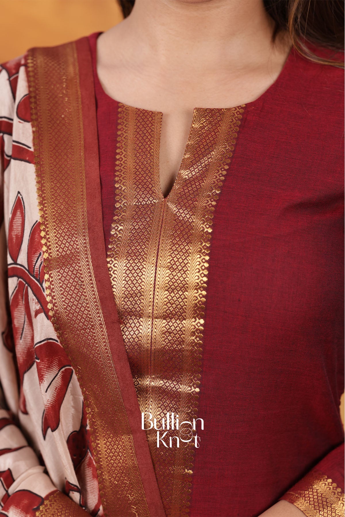 Red Charmi Handloom Kurta Set