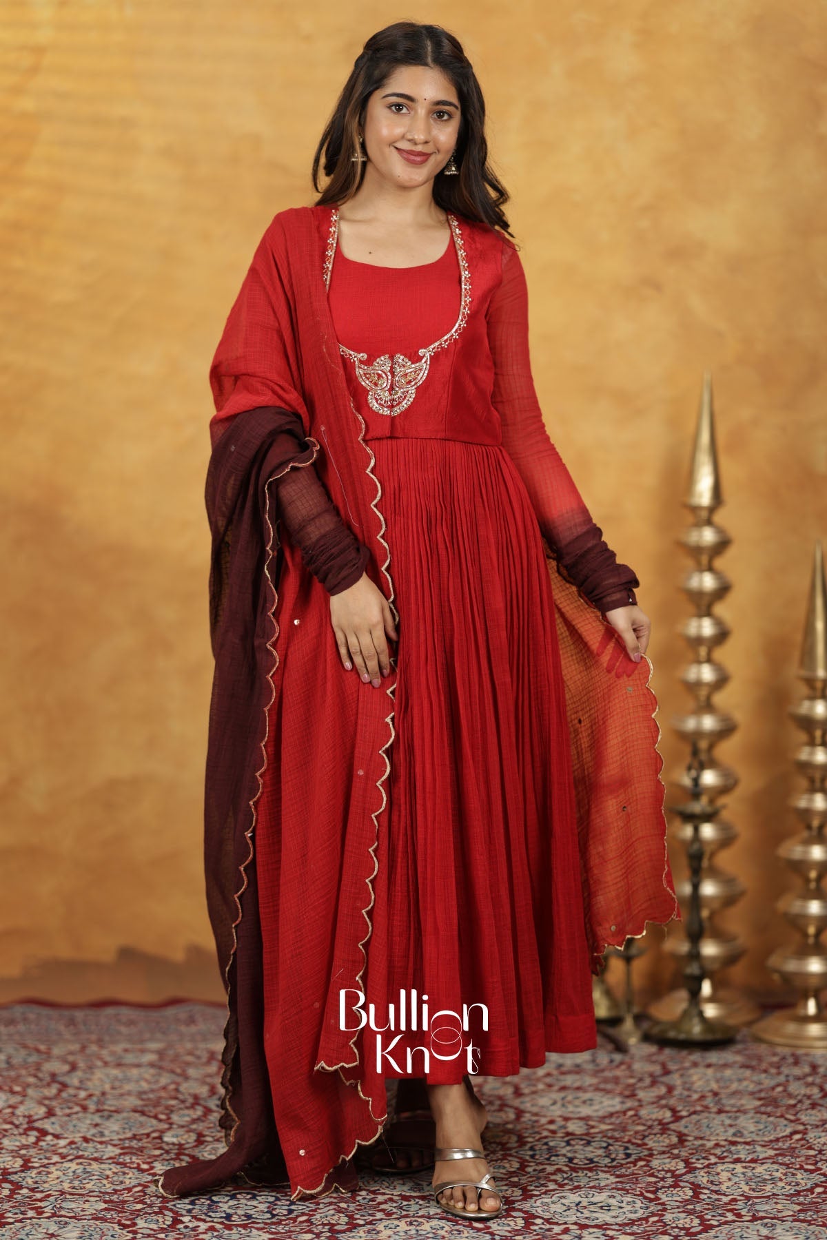 Aalaya Grace Red Dress with Jacket