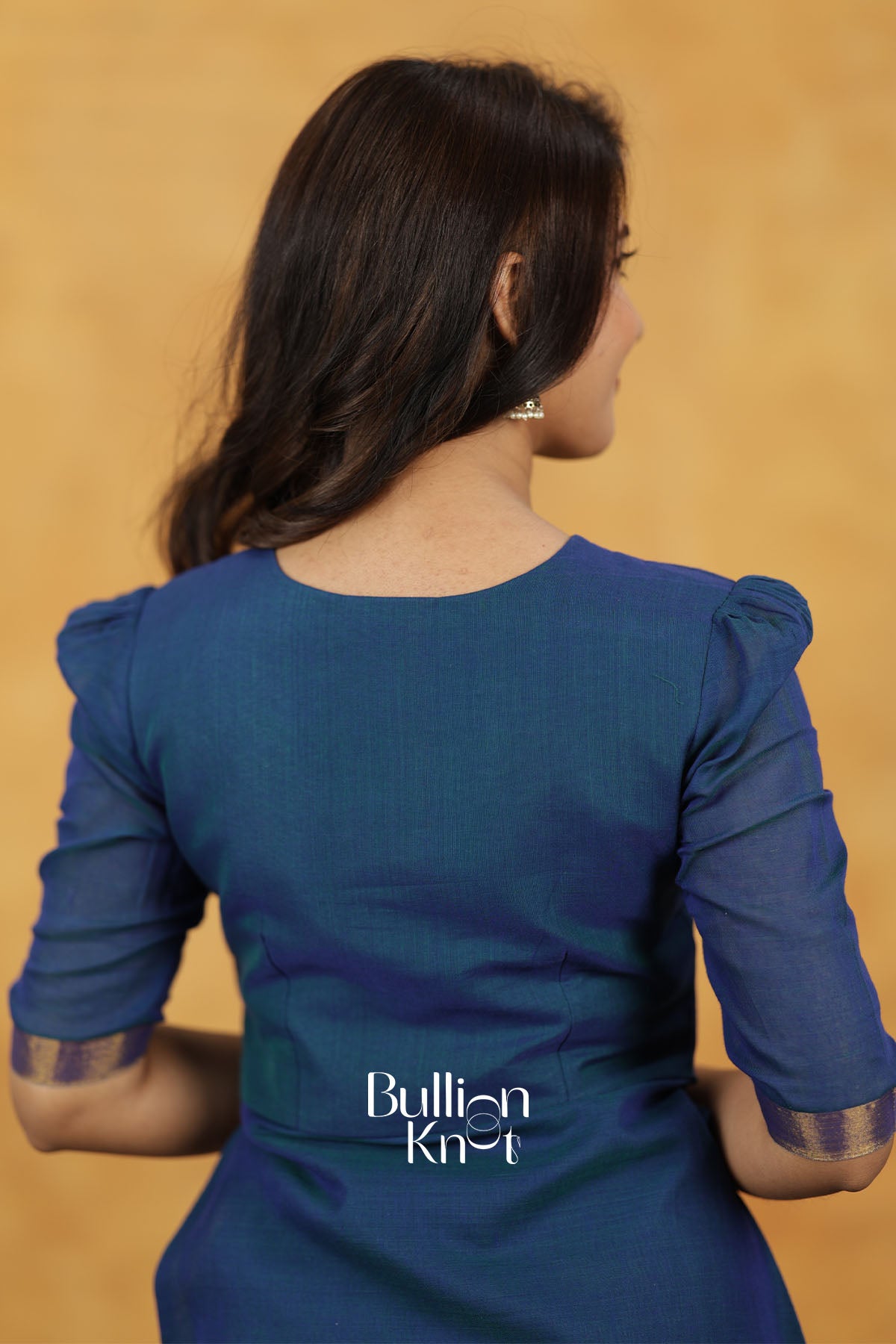 Bhavini Handloom kalamkari Blue Kurta Set