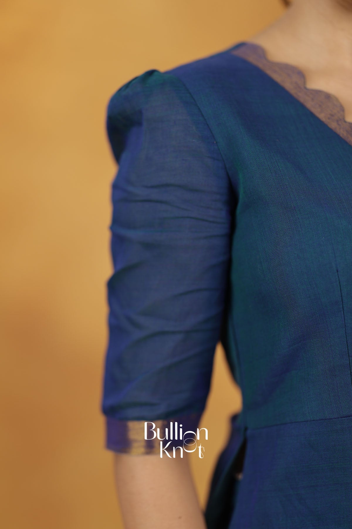 Bhavini Handloom kalamkari Blue Kurta Set