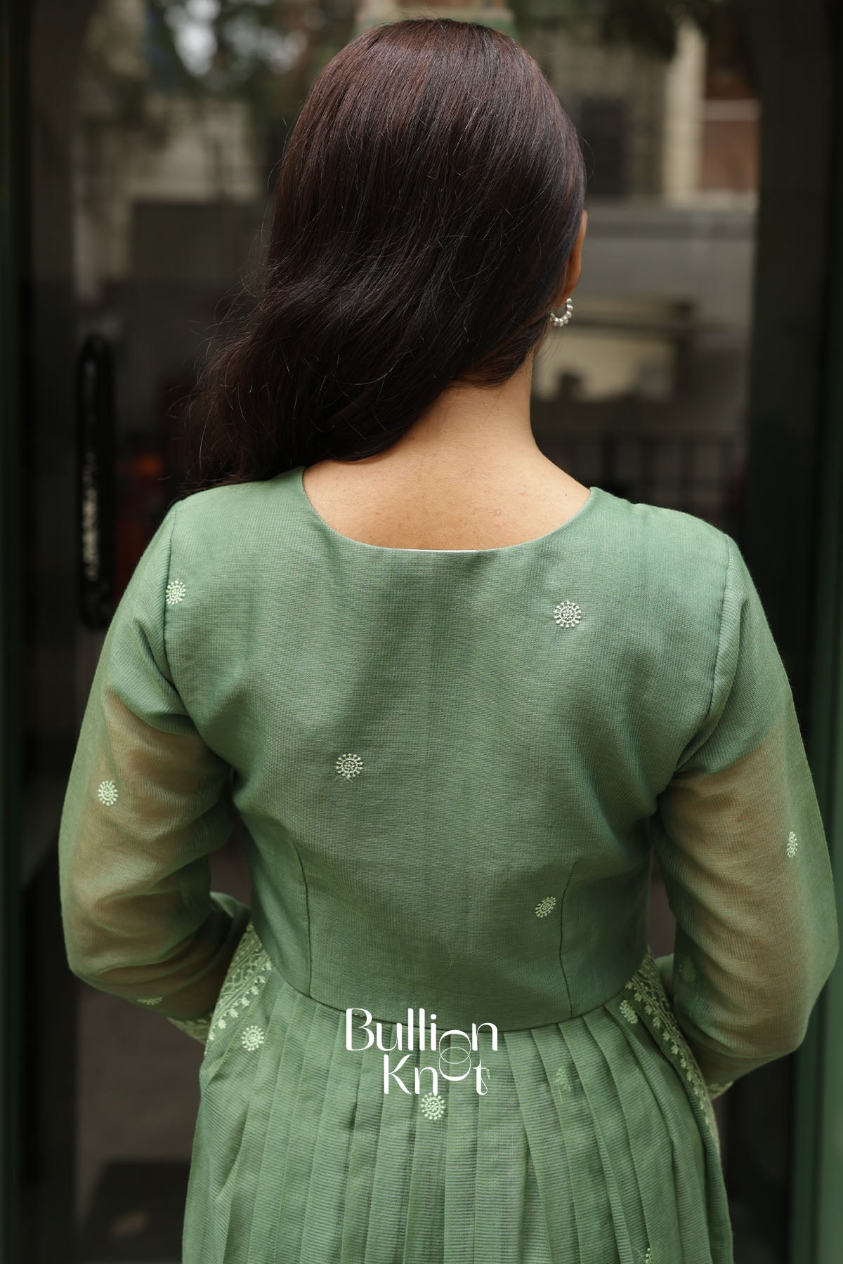 Aashana Sage Green kota 3 Pis Kurta Set