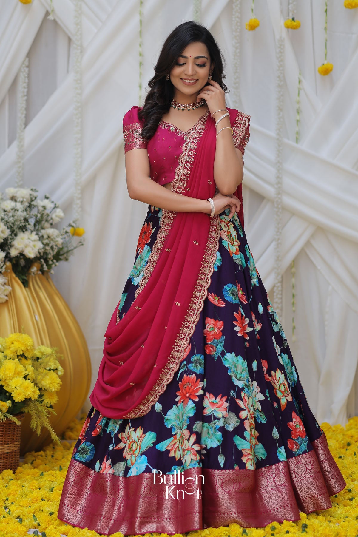 Ketki Lehenga Set in Purple