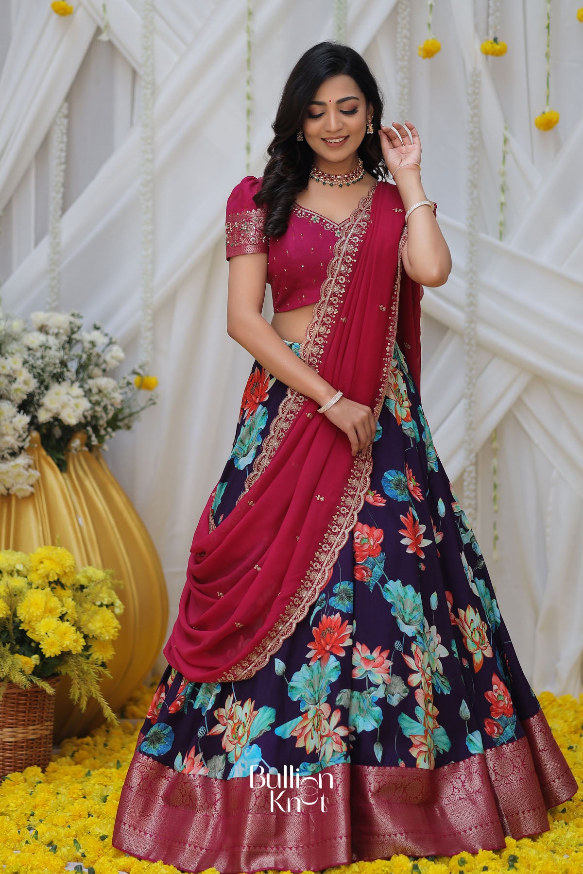 Ketki Lehenga Set in Purple