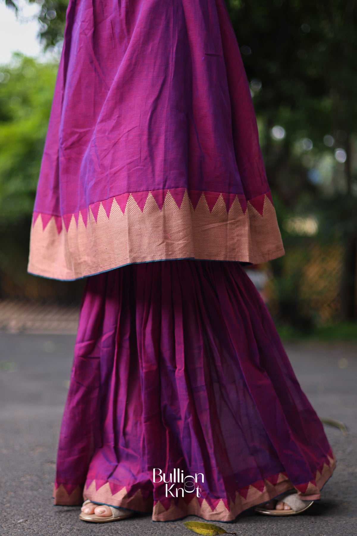 Lekha Handloom Sharara Set In purple