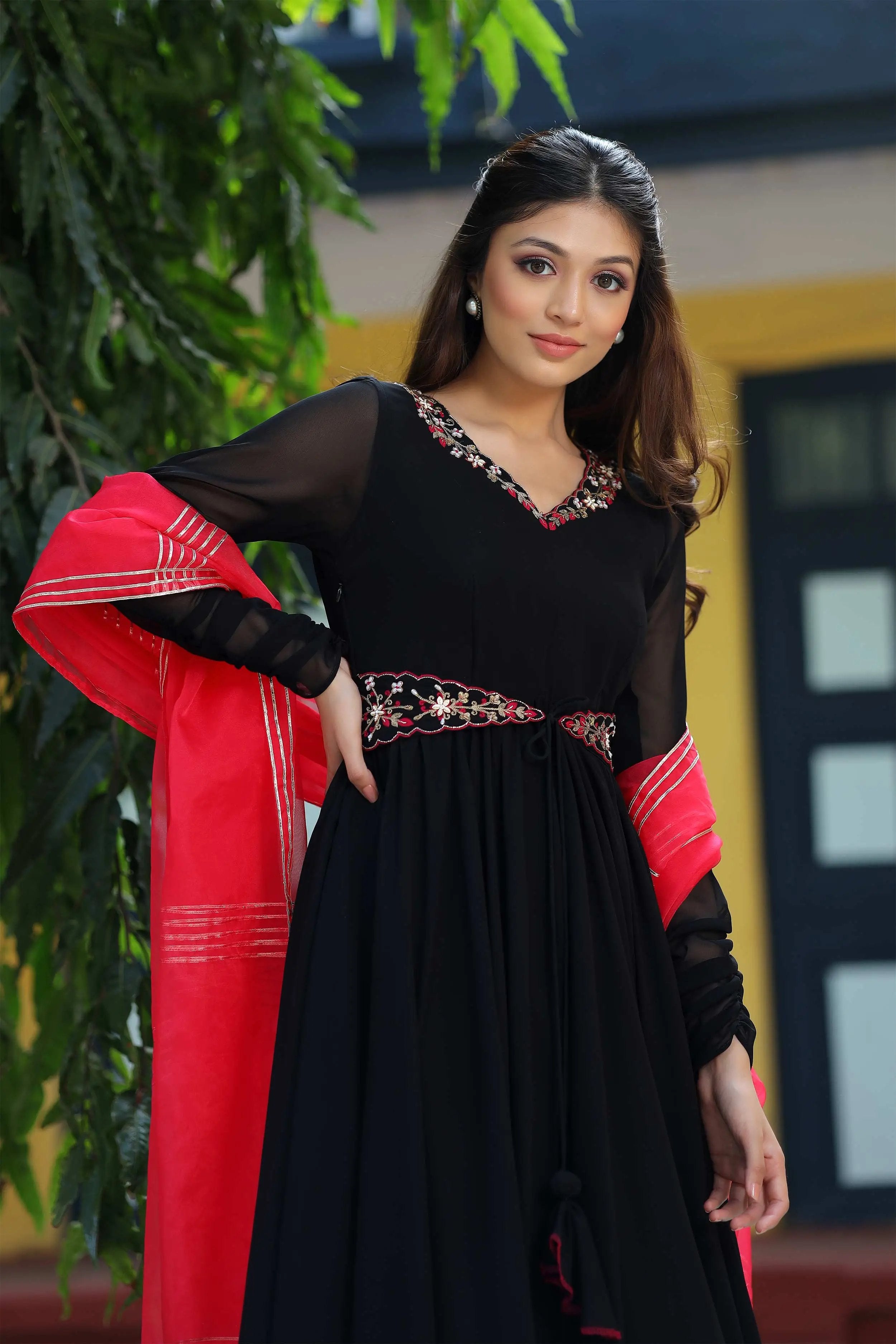 Black Anarkali Dress