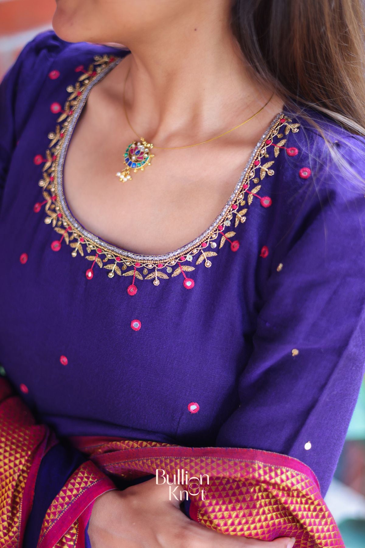Meghna Anarkali (Dress) in Purple