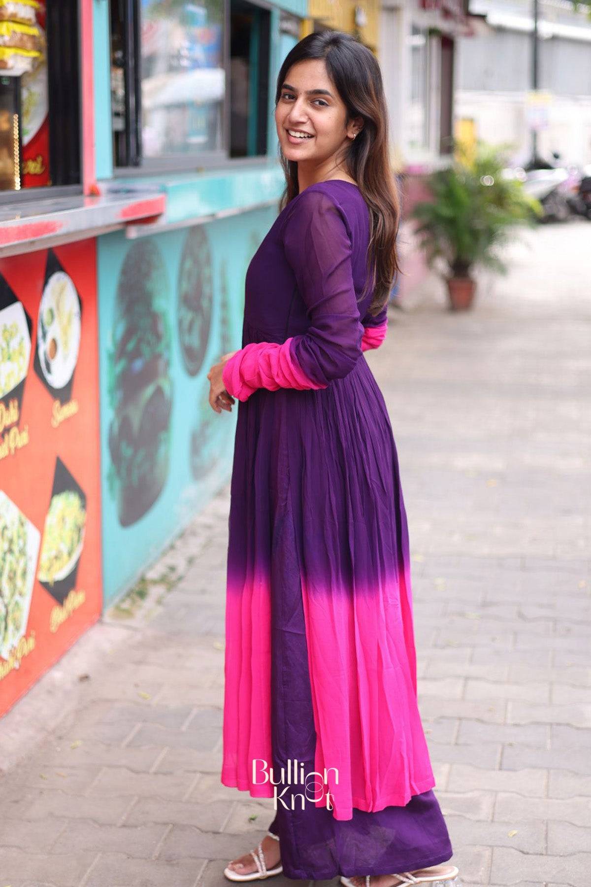 Minakshi Kurta Set in Purple