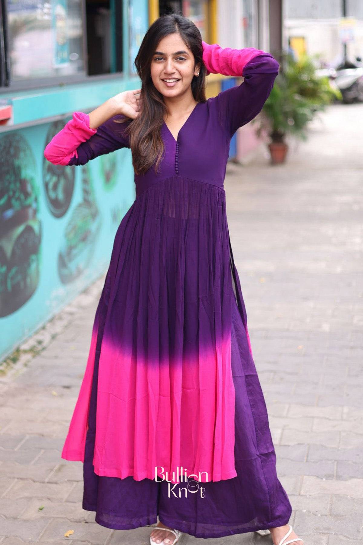 Minakshi Kurta Set in Purple