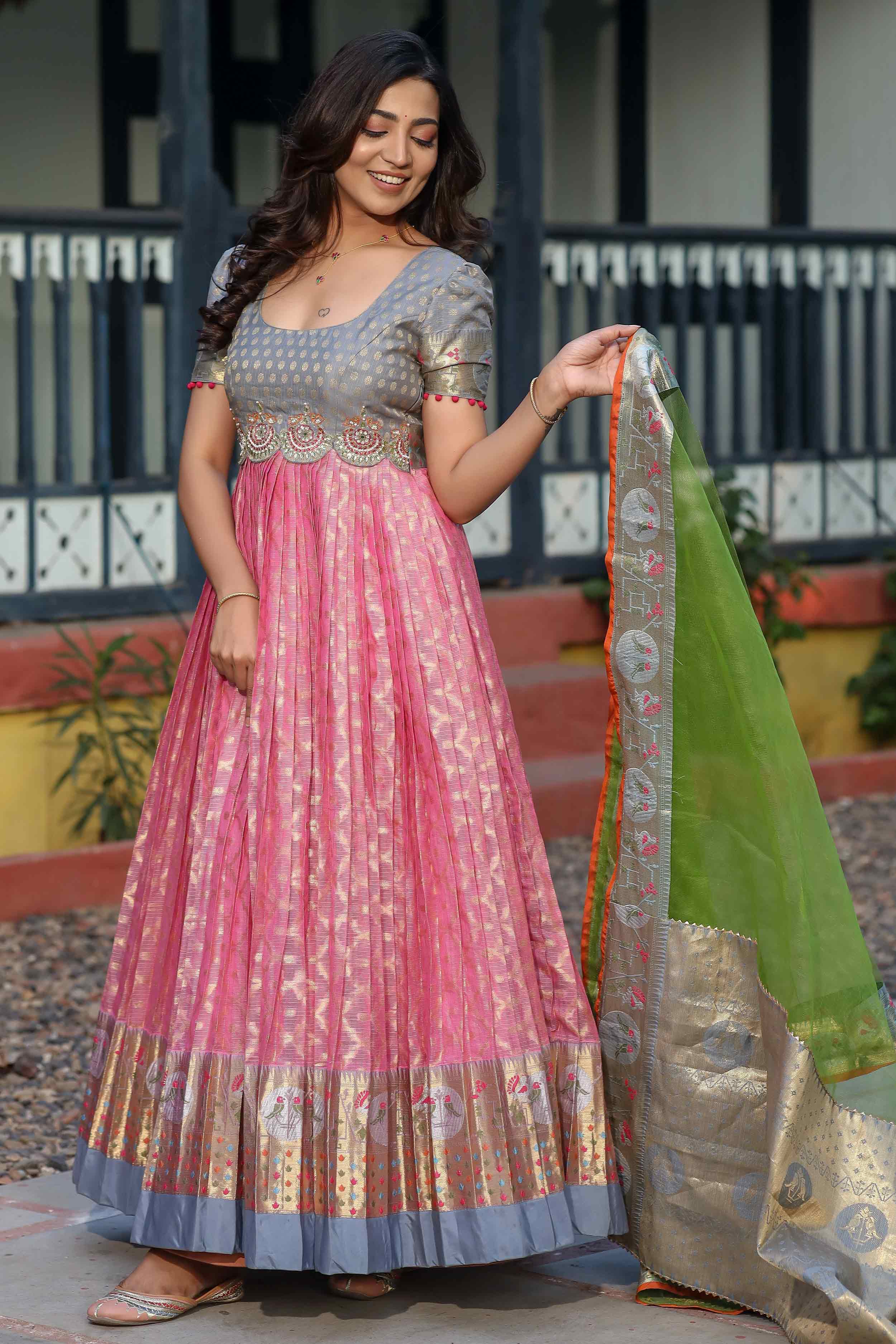 Banarasi kotta dress