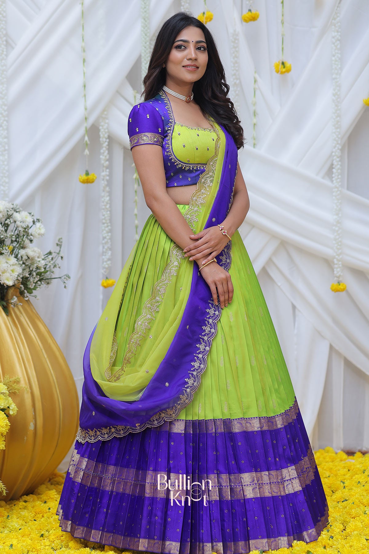 Traditional Gadval lehenga set with a modern elegant touch