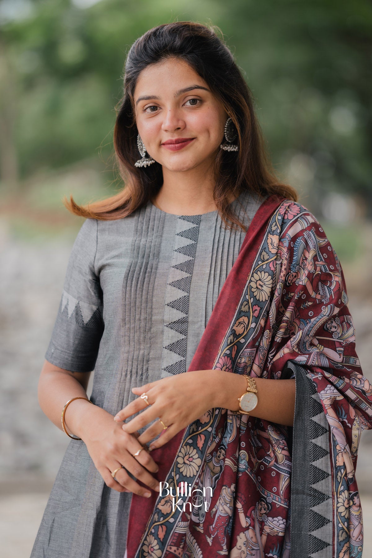 Raagvi Handloom Sharara Set In Grey