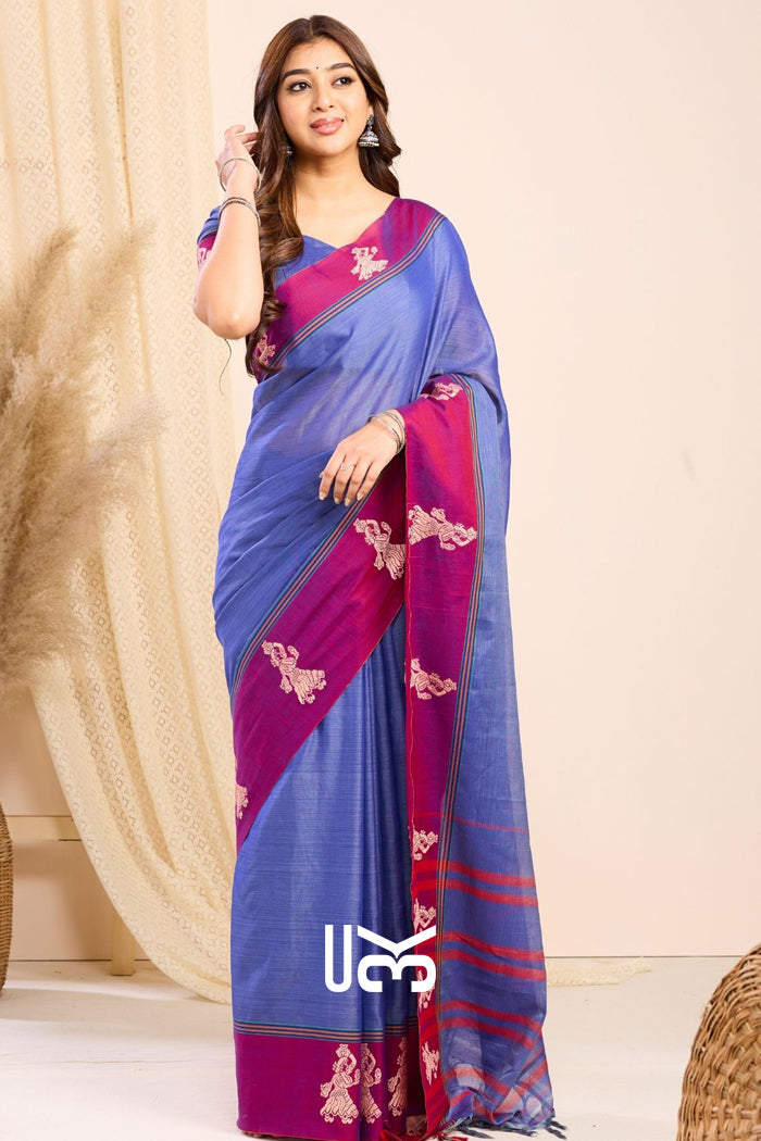 Ragini Handloom Saree in Blue