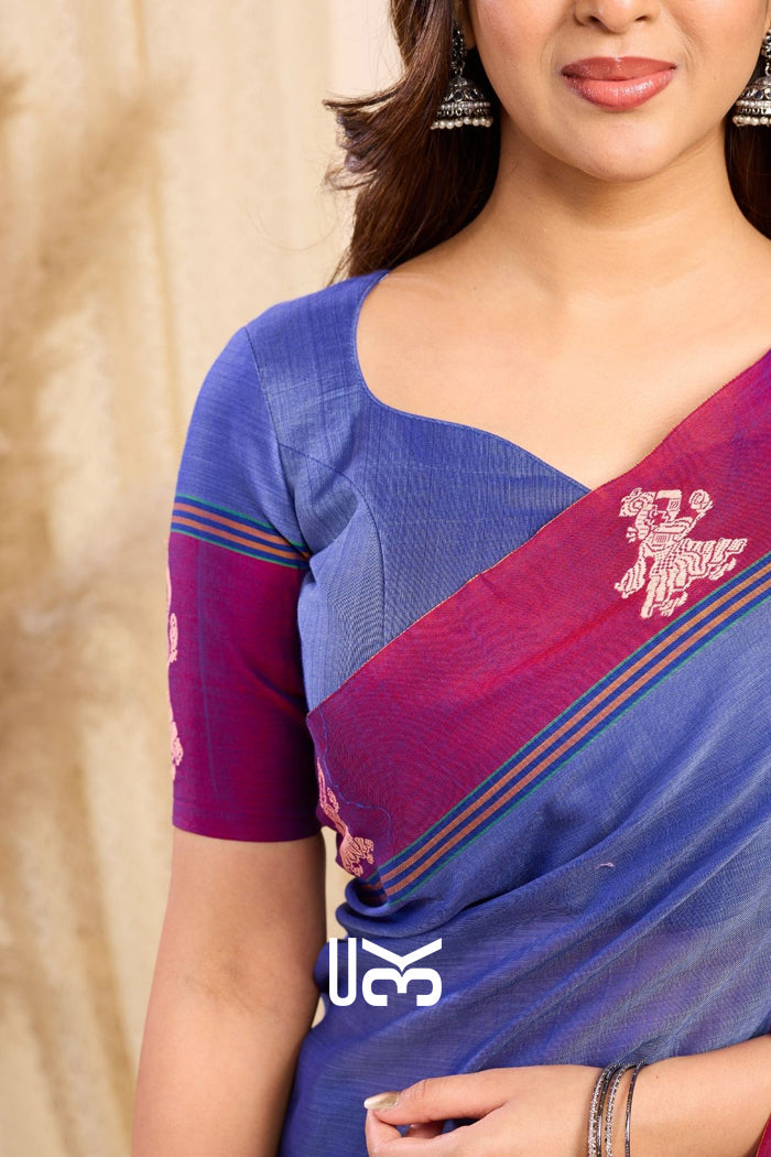 Ragini Handloom Saree in Blue