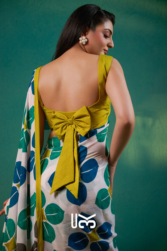 Rekha Saree in Ivory