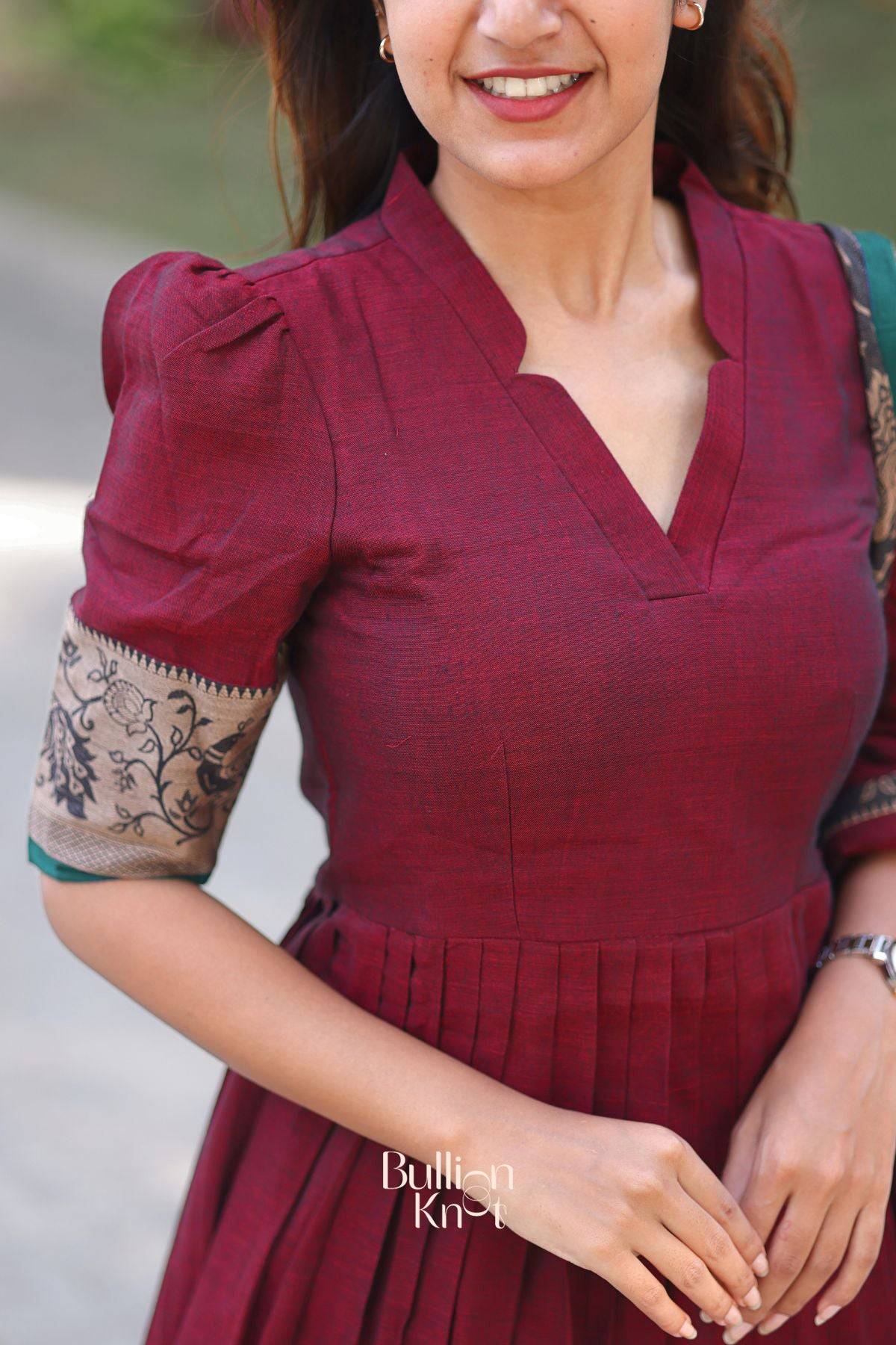 Ruhaana Kurta Set in Maroon