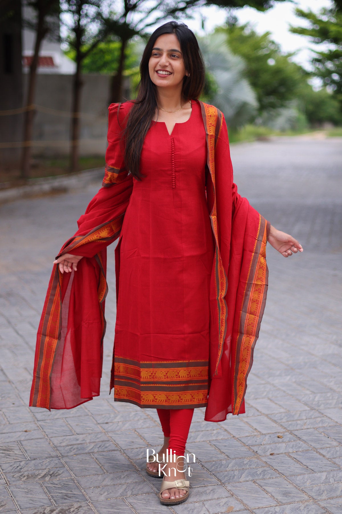 Rushika Kurta set in Red