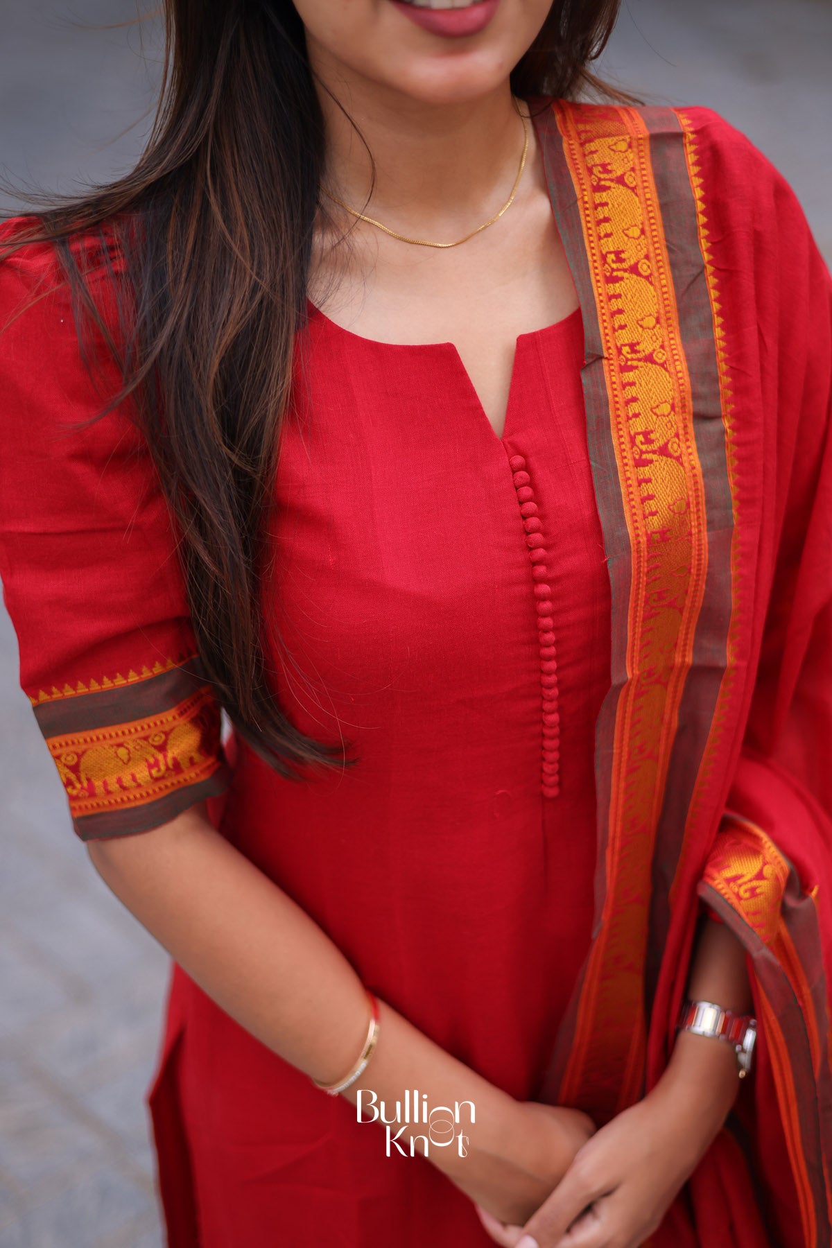 Rushika Kurta set in Red