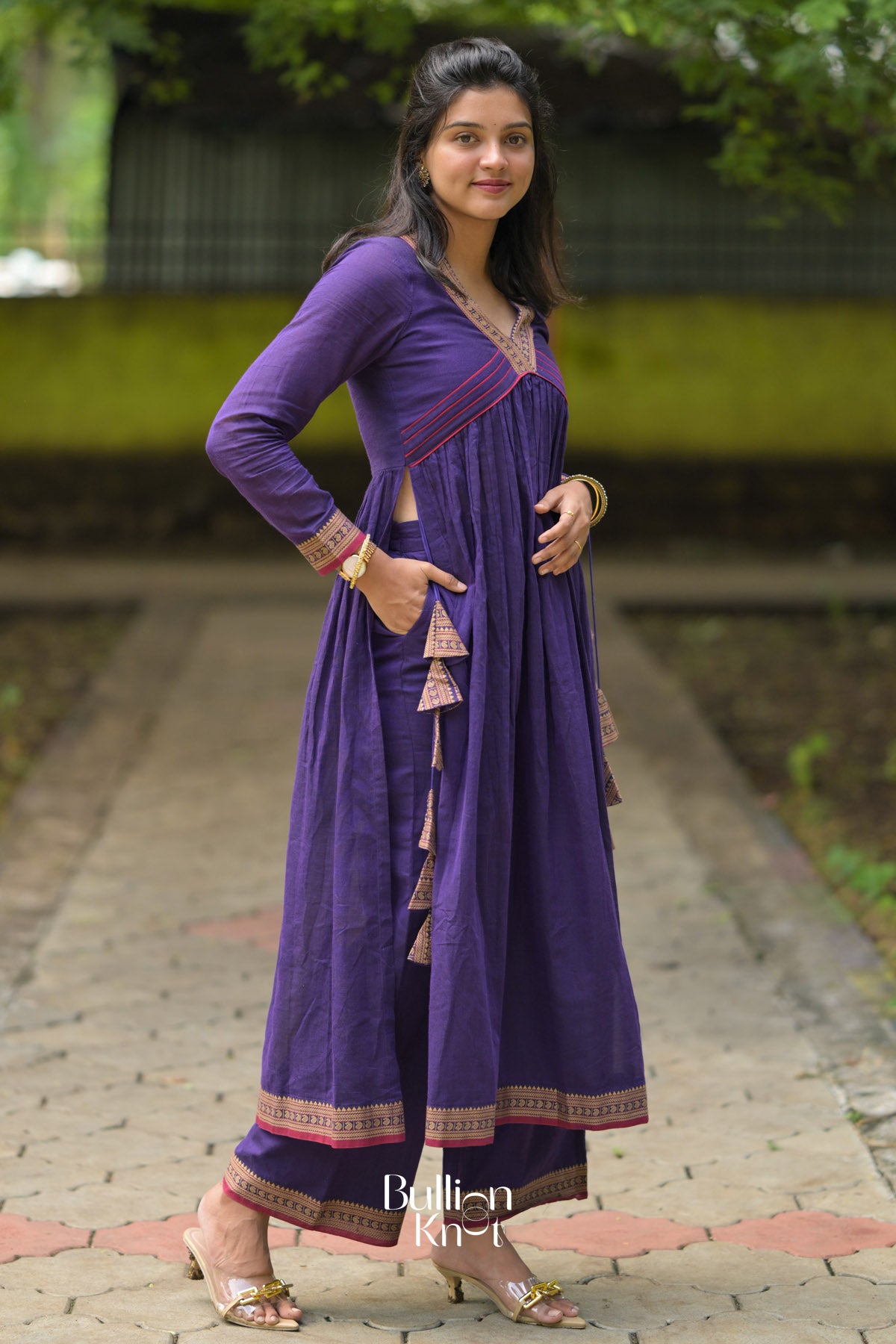 Sharvari Kurta Set in Violet