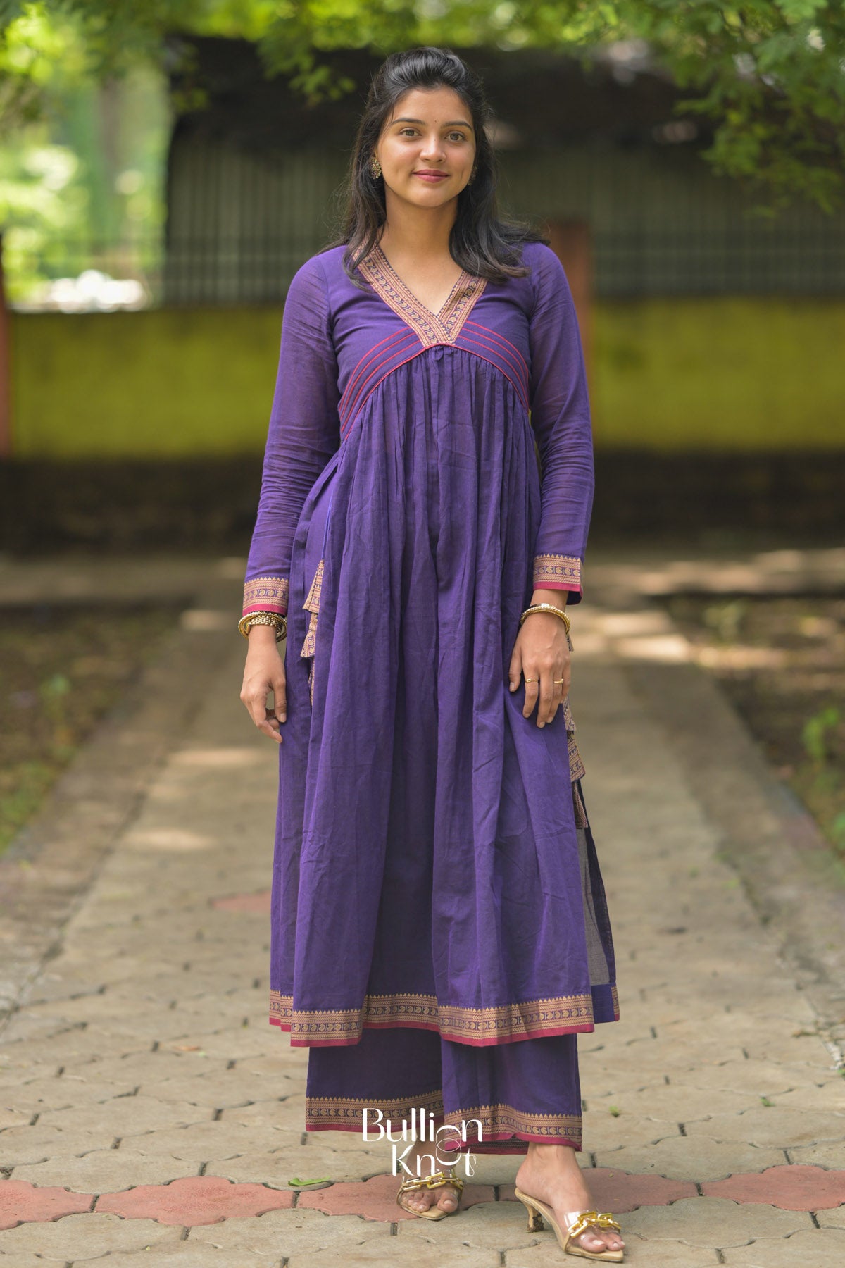 Sharvari Kurta Set in Violet