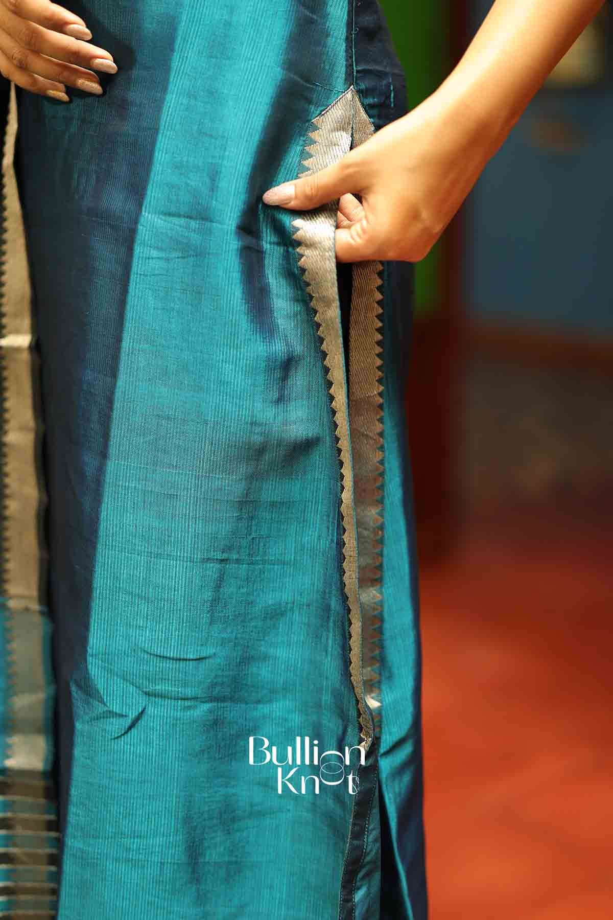 Shruti Blue Mangalagiri Kurta Set