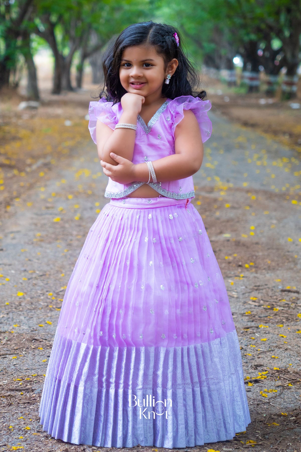 Baby Siddhi Lehenga Set in Pink