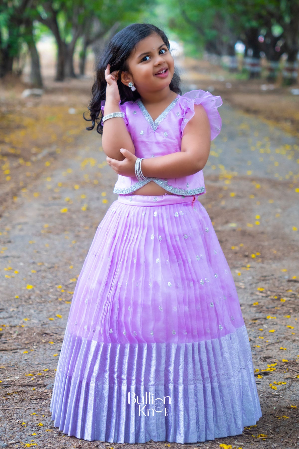 Baby Siddhi Lehenga Set in Pink