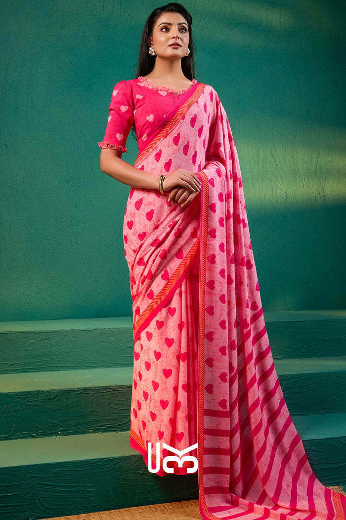 Sridevi Saree in Baby Pink