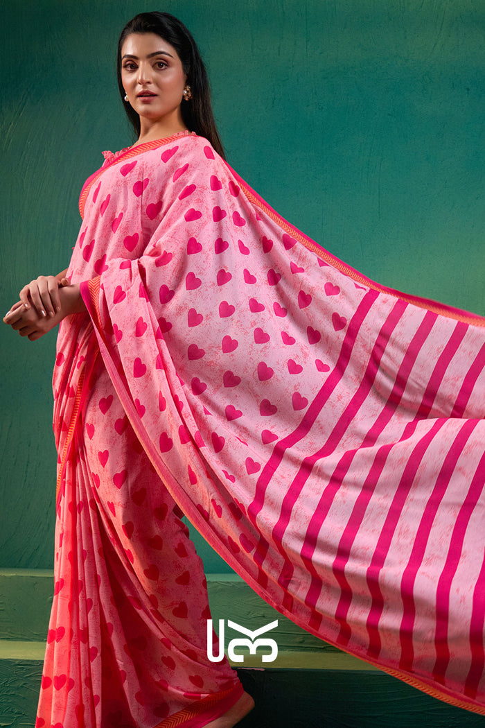 Sridevi Saree in Baby Pink