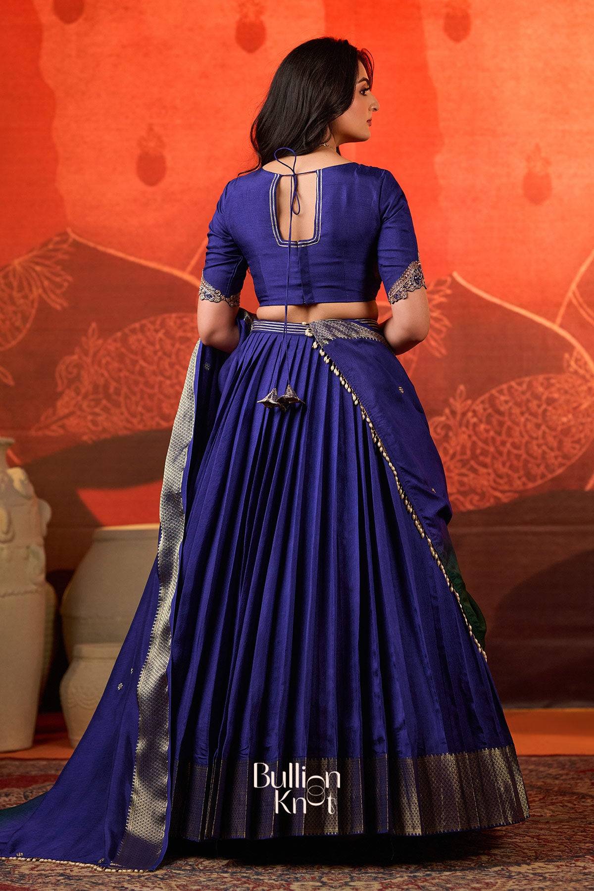 Tarangini Green Viscose Dola Lehenga Set