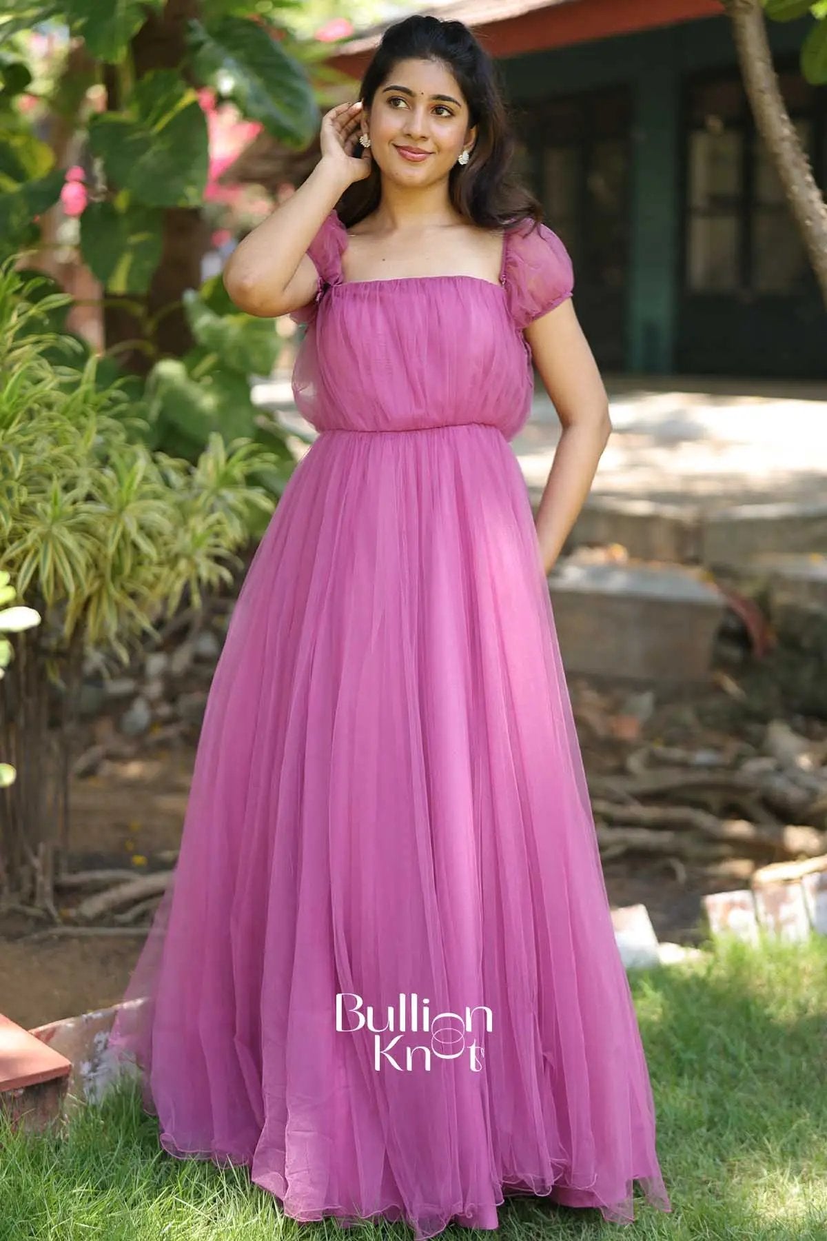 Pearl Garden| Pre wedding Soft Net Pink Gown