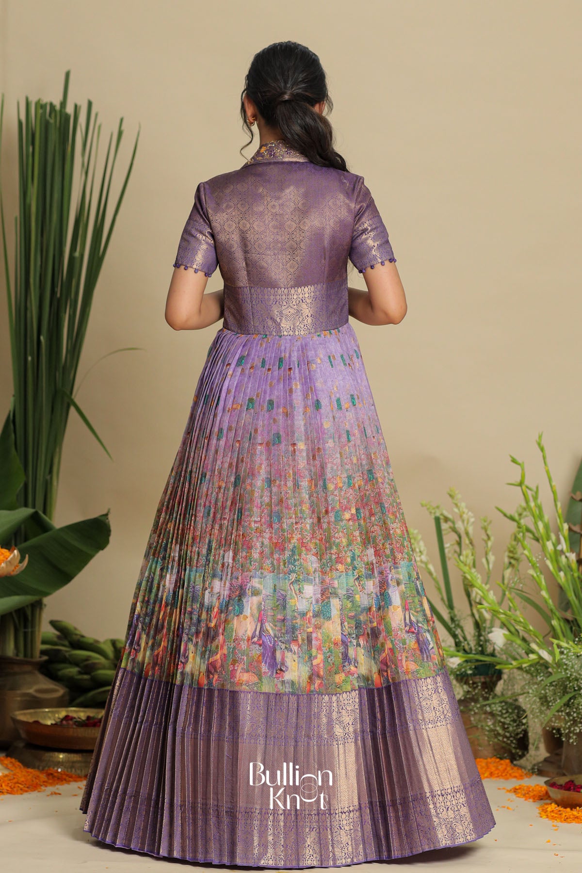 Vedika Kota Zari Pattu (Dress) in Lavender