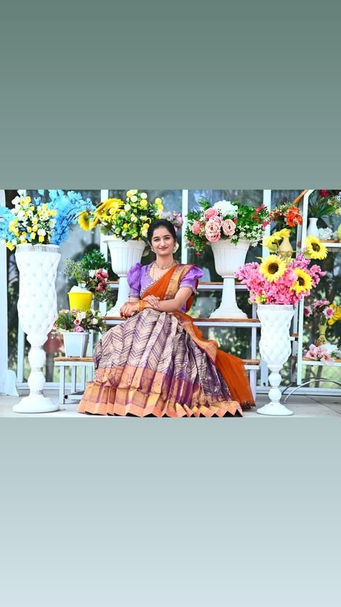 Kotarani Banarasi Lehenga Set in Lavender