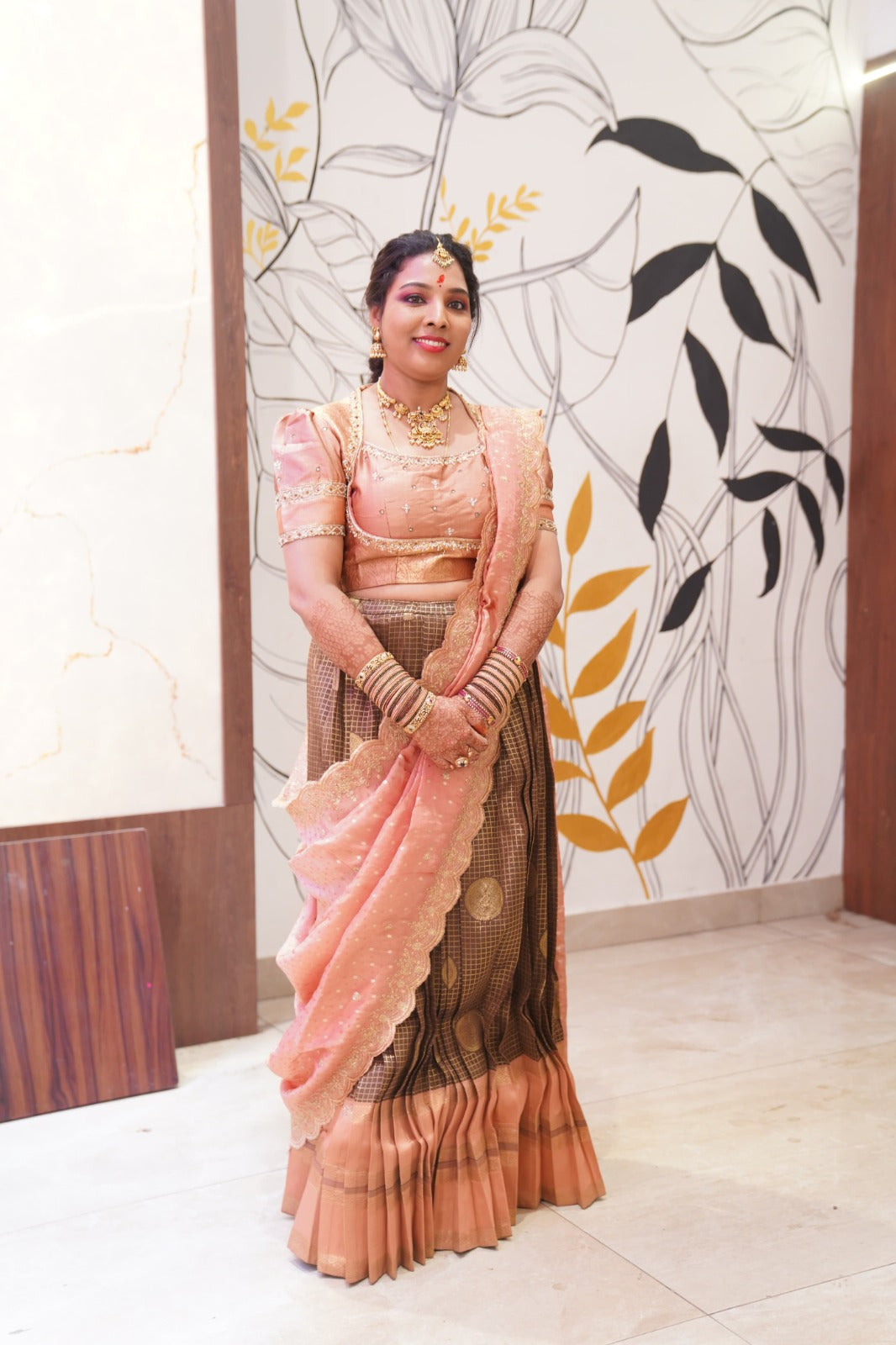 Tamannaah Lehenga Set in Copper