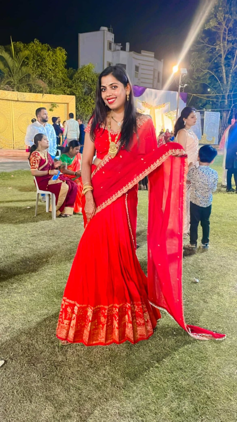 Maharani Lehenga Set in Red