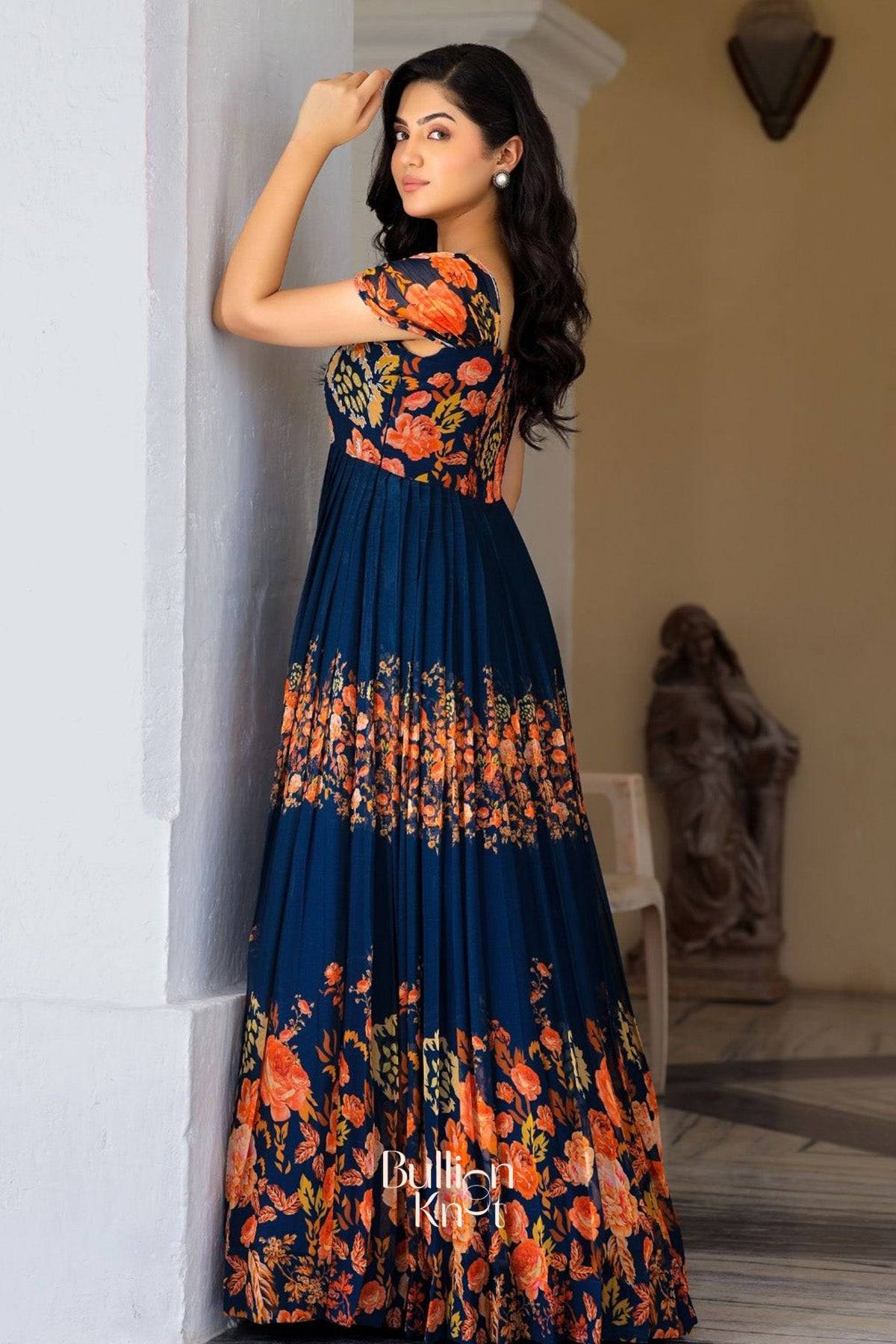 Zarna Maxi (Dress) in Navy Blue