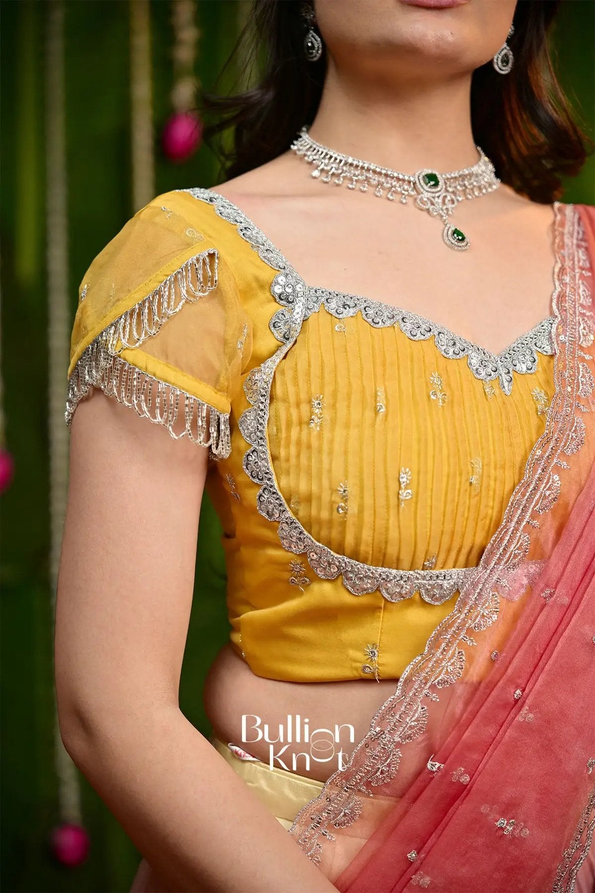 Kamaya Yellow Organza Madhubala Lehenga Set