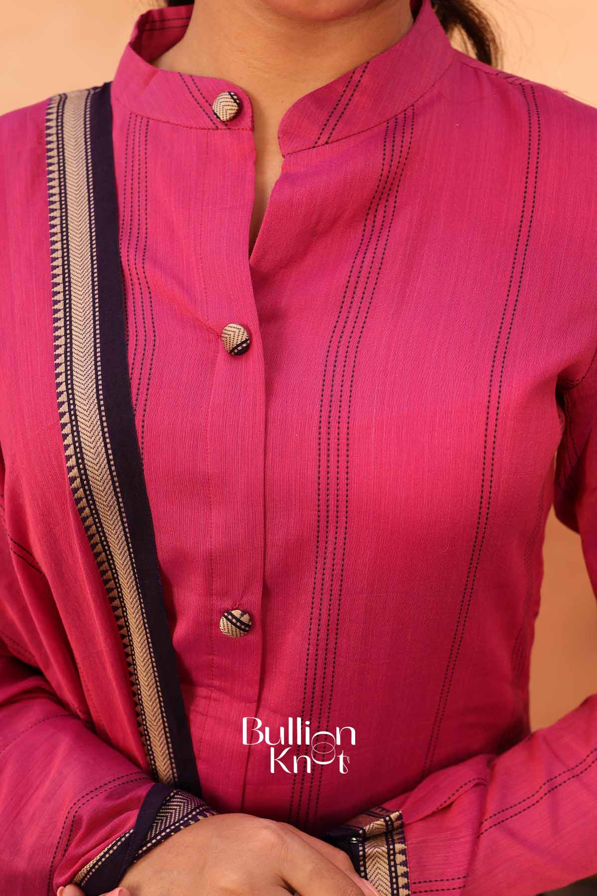 Yukti | Rani Handloom Kurta Set| Ethnic Wear