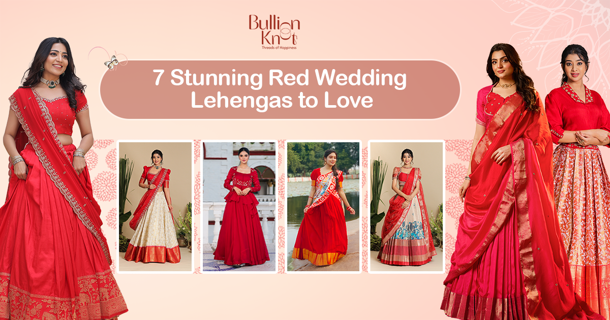 Colorful red wedding lehengas collection