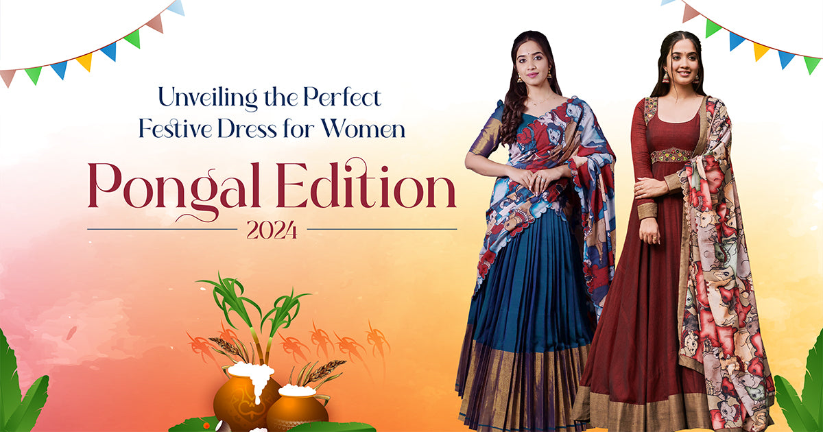 Bullion Knot -Unveiling the Perfect Festive Dress for Women Pongal Edition 2024