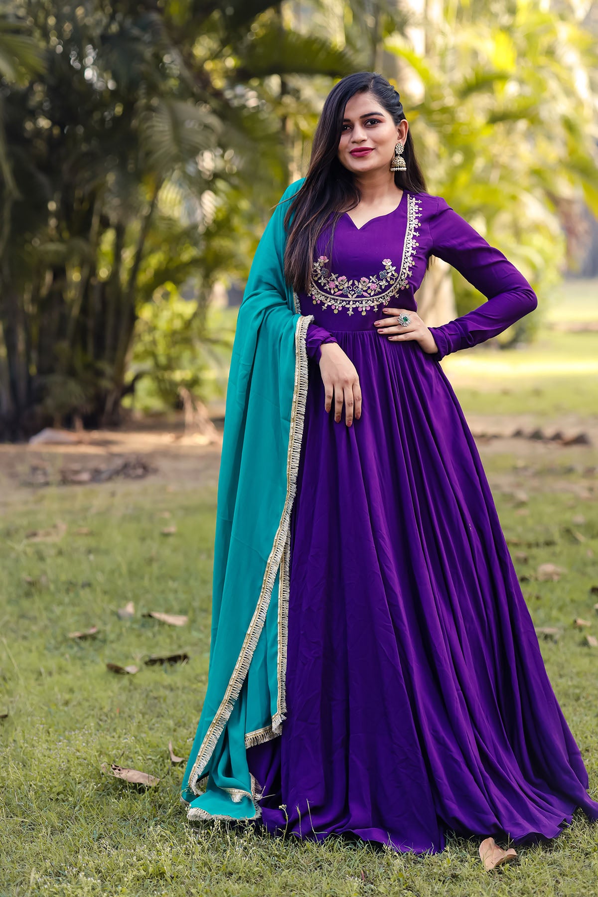 Purple Lash Long Dress
