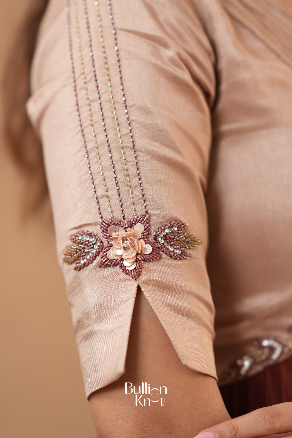 Mocha Mayurika Natural Crepe (Dress) in Brown