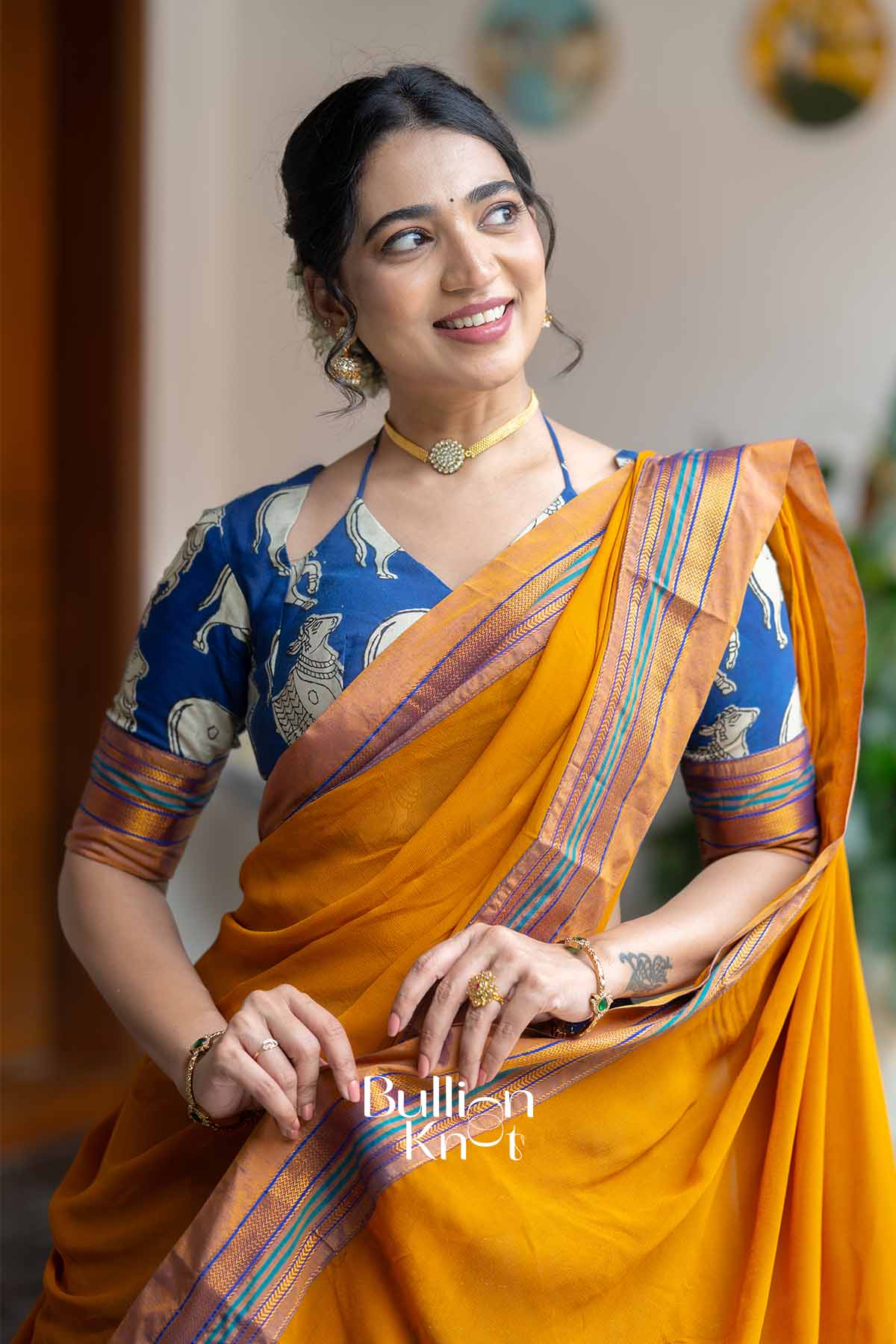 Nilotsav | Purple Handloom Half Saree | Festive Grace